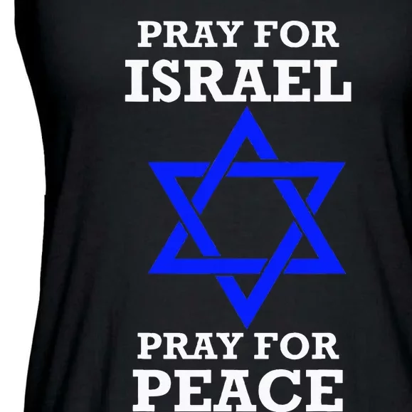 Pray For Israel Peace Ladies Essential Flowy Tank