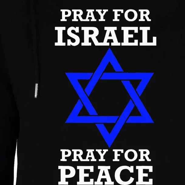 Pray For Israel Peace Womens Funnel Neck Pullover Hood