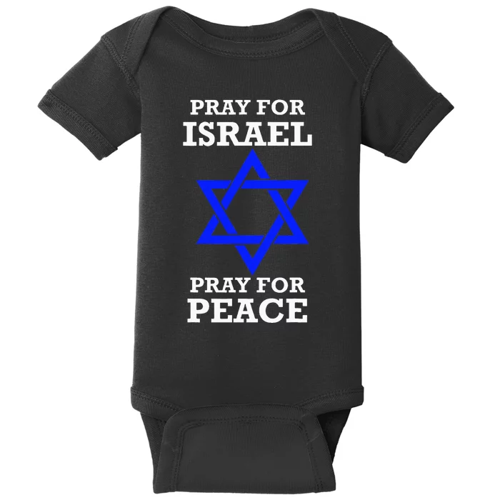 Pray For Israel Peace Baby Bodysuit