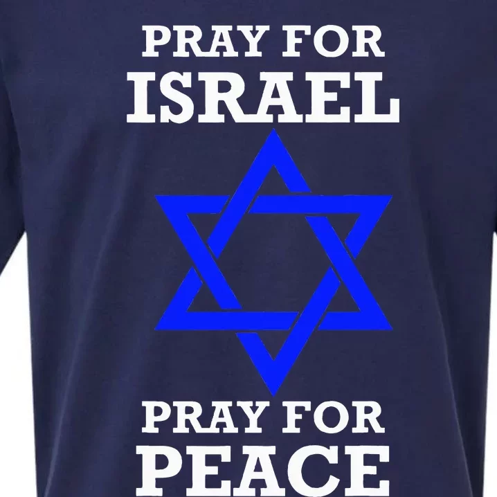 Pray For Israel Peace Sueded Cloud Jersey T-Shirt