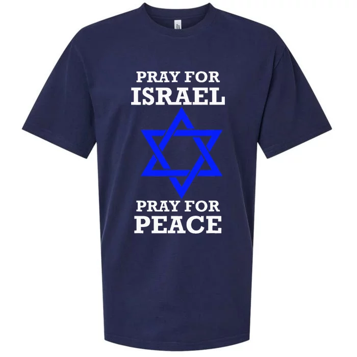 Pray For Israel Peace Sueded Cloud Jersey T-Shirt