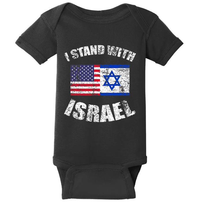 Pray For Israel I Stand With Israel Baby Bodysuit