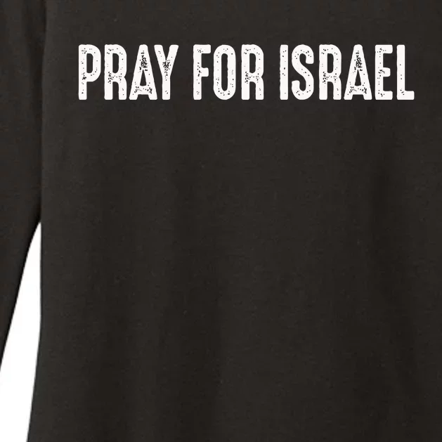 Pray For Israel Womens CVC Long Sleeve Shirt