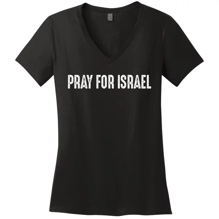 Pray For Israel Women's V-Neck T-Shirt