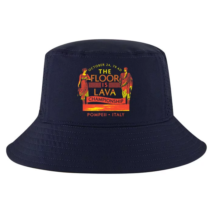 Pompeii Floor Is Lava Championship Natural Disaster Italy Cool Comfort Performance Bucket Hat