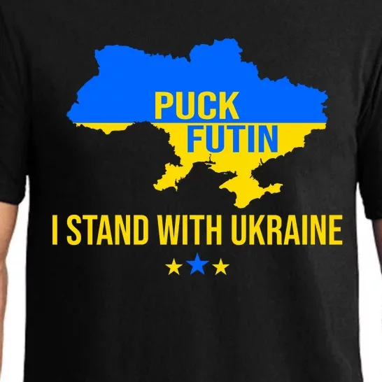 Puck Futin I Stand With Ukraine Support Flag Pajama Set