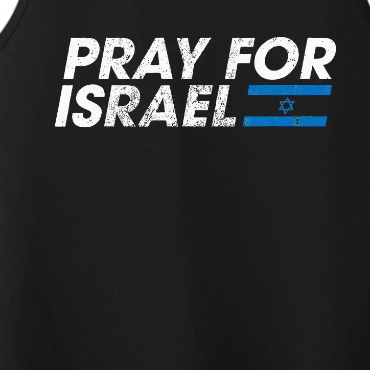 Pray for Israel Psalm 122 6 Israel Flag Christian Inspiring Performance Tank