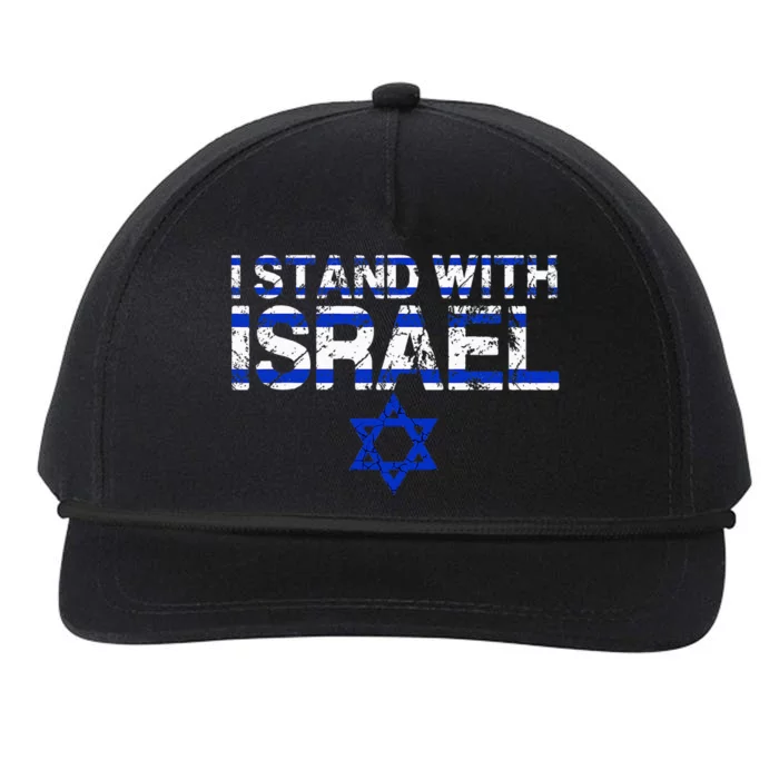 Pray For Israel I Stand With Israel Jewish Heritage Israeli Snapback Five-Panel Rope Hat