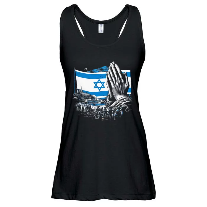 Pray for Israel Ladies Essential Flowy Tank