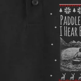 Paddle Faster I Hear Banjos Ugly Canoeing Christmas Sweater Gift Dry Zone Grid Performance Polo