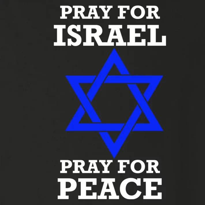 Pray For Israel Peace Toddler Long Sleeve Shirt