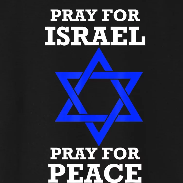 Pray For Israel Peace Women's Crop Top Tee