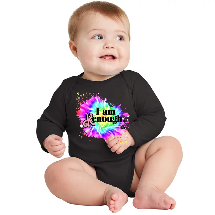 Pinky Funny I Am K Enough Baby Long Sleeve Bodysuit