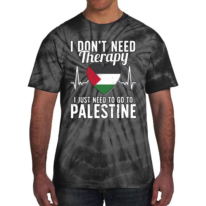 Palestinian Flag I Palestine Flag I Vacation Palestine Tie-Dye T-Shirt