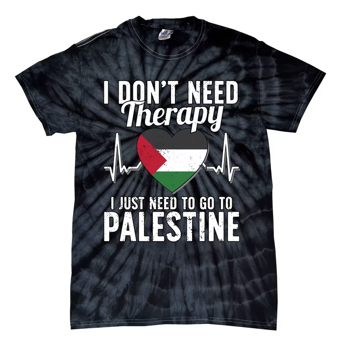 Palestinian Flag I Palestine Flag I Vacation Palestine Tie-Dye T-Shirt