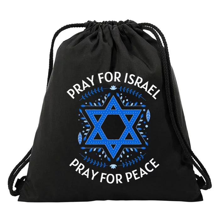 Pray For Israel Peace funny israel pride Drawstring Bag