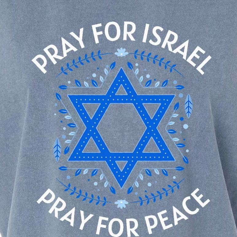 Pray For Israel Peace funny israel pride Garment-Dyed Women's Muscle Tee