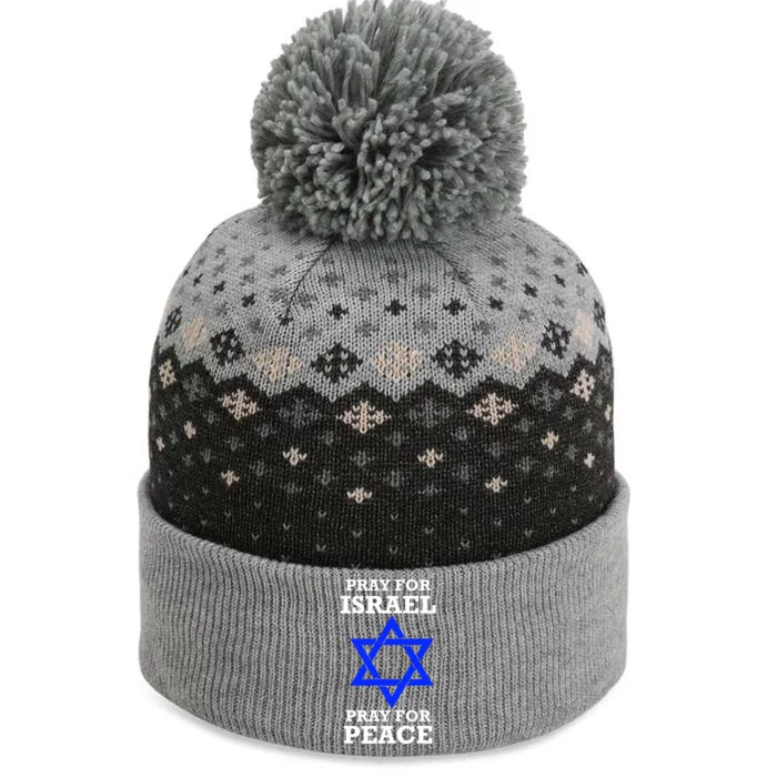 Pray For Israel Peace The Baniff Cuffed Pom Beanie