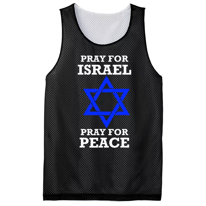 Pray For Israel Peace Mesh Reversible Basketball Jersey Tank