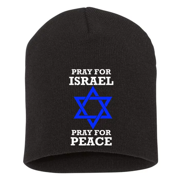 Pray For Israel Peace Short Acrylic Beanie