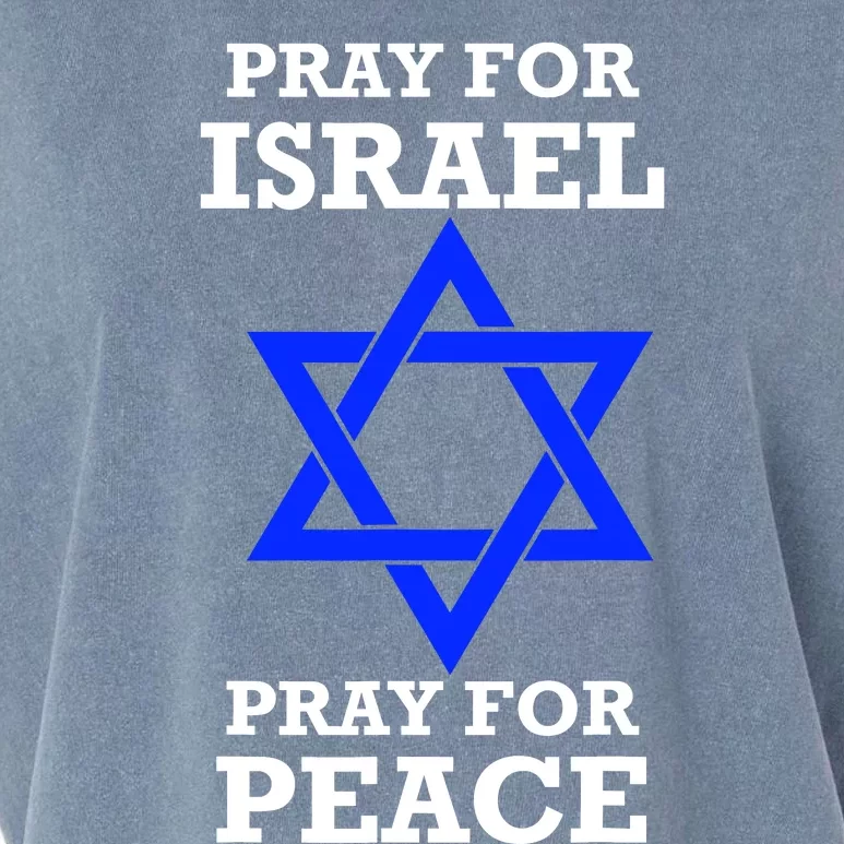 Pray For Israel Peace Garment-Dyed Women's Muscle Tee