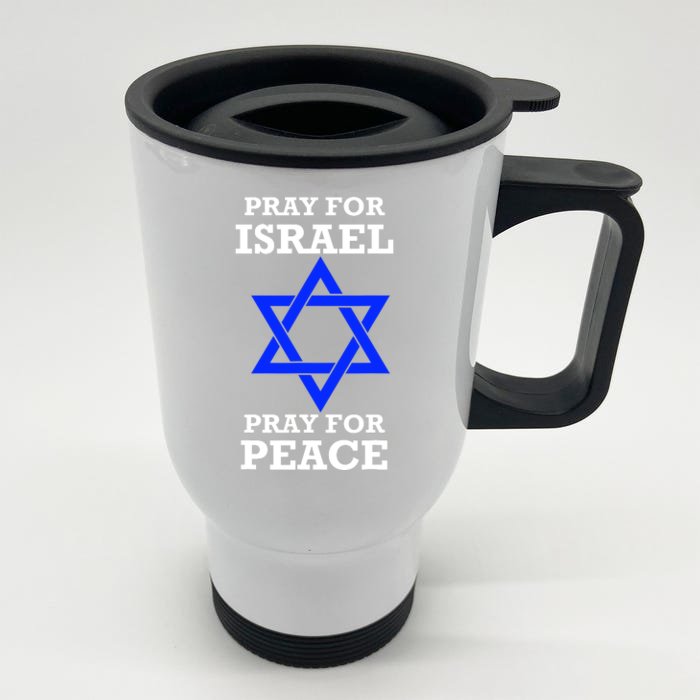 Pray For Israel Peace Front & Back Stainless Steel Travel Mug