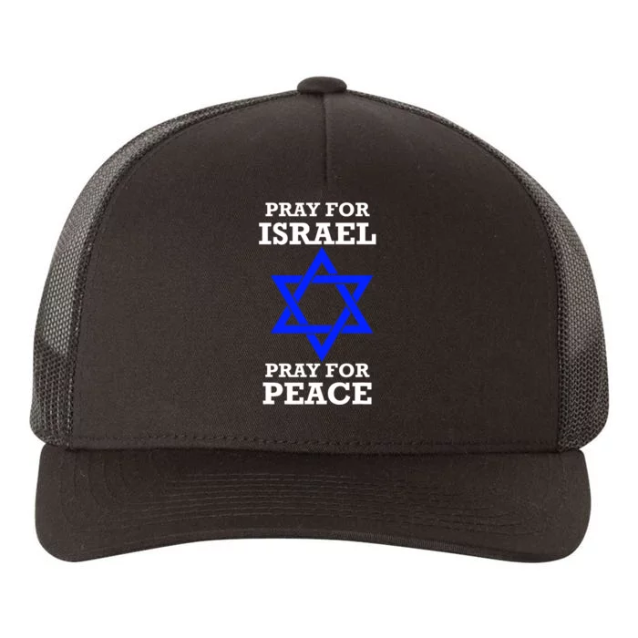 Pray For Israel Peace Yupoong Adult 5-Panel Trucker Hat