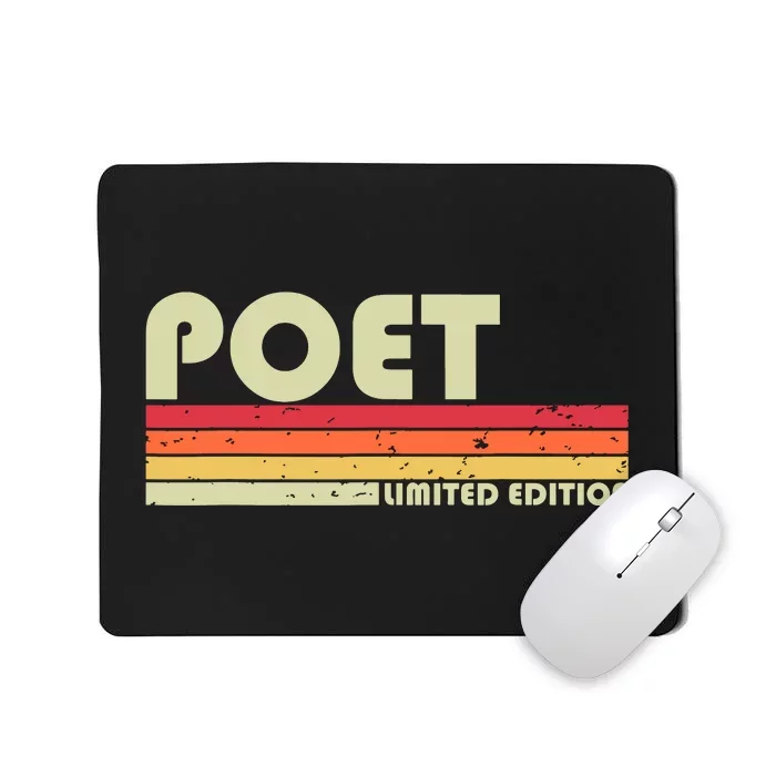 Poet Funny Job Title Profession Birthday Worker Idea Mousepad