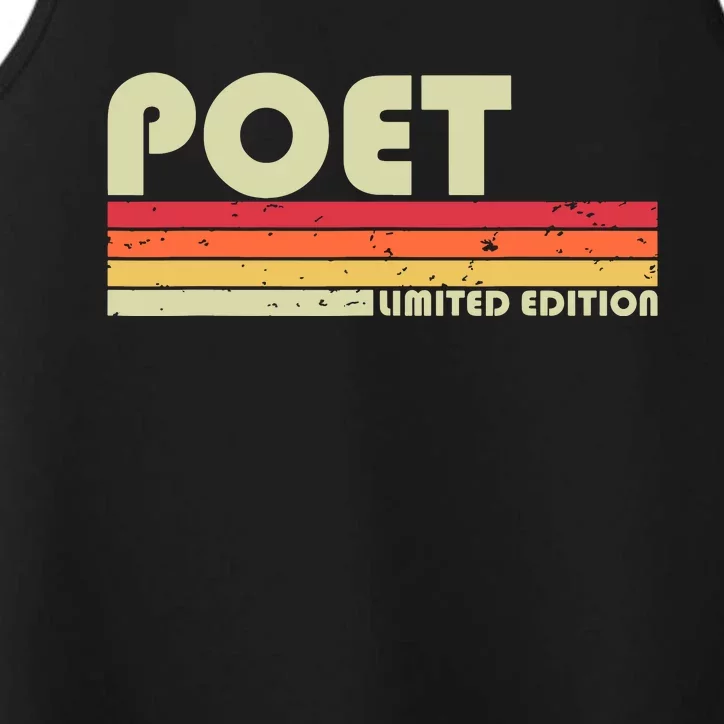 Poet Funny Job Title Profession Birthday Worker Idea Performance Tank