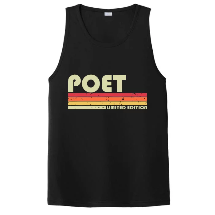 Poet Funny Job Title Profession Birthday Worker Idea Performance Tank