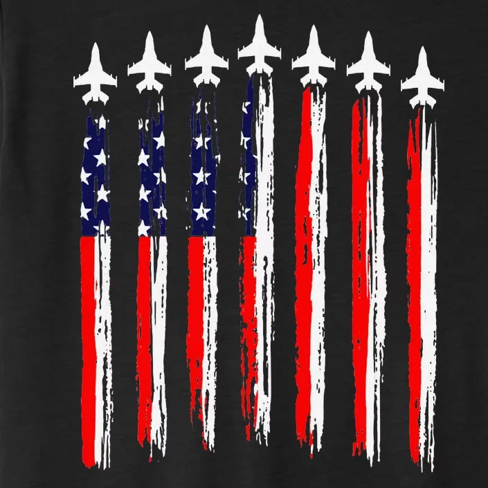 Patriotic Fighter Jets 4th Of July Pride ChromaSoft Performance T-Shirt