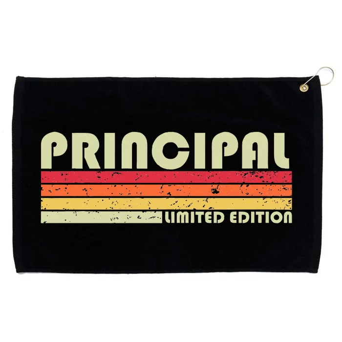 Principal Funny Job Title Profession Birthday Worker Idea Grommeted Golf Towel