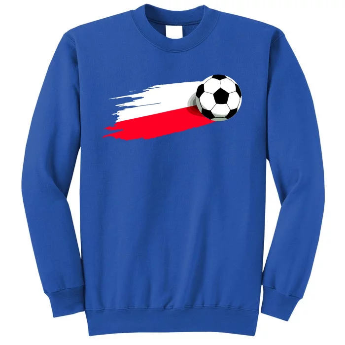 Poland Flag Jersey Polish Soccer Team Polish Tall Sweatshirt