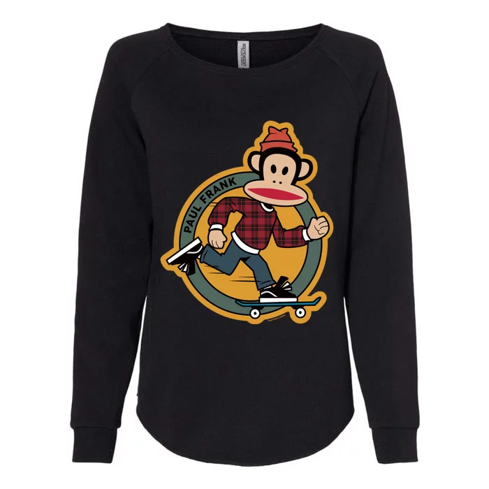 Paul Frank Julius Skateboarding Poster Gift Womens California Wash Sweatshirt