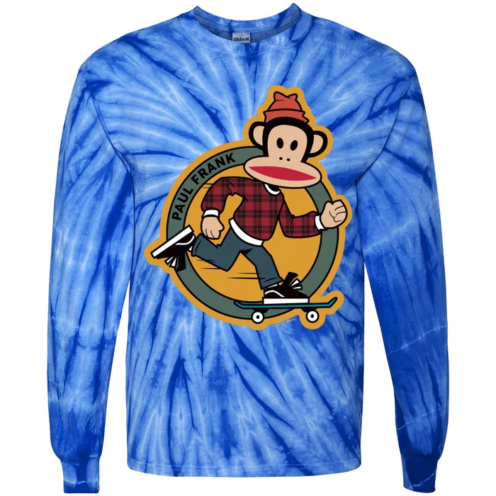 Paul Frank Julius Skateboarding Poster Gift Tie-Dye Long Sleeve Shirt