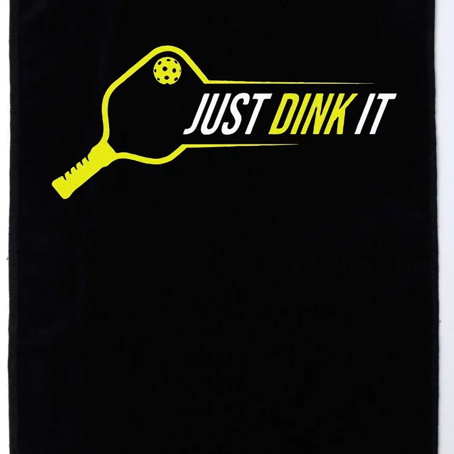 Pickleball Funny Just Dink It Pickleball Men Women Platinum Collection Golf Towel