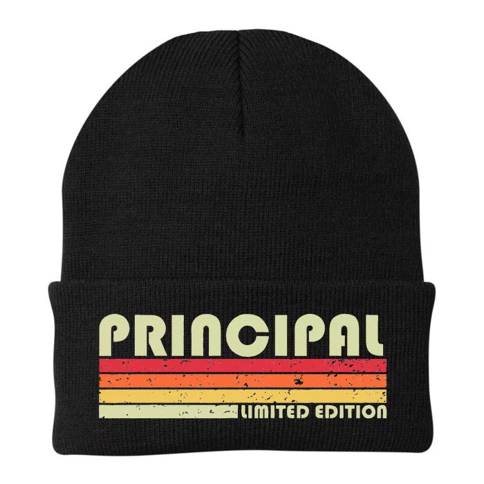 PRINCIPAL Funny Job Title Profession Birthday Worker Idea Knit Cap Winter Beanie