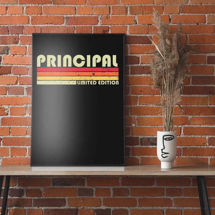 PRINCIPAL Funny Job Title Profession Birthday Worker Idea Poster