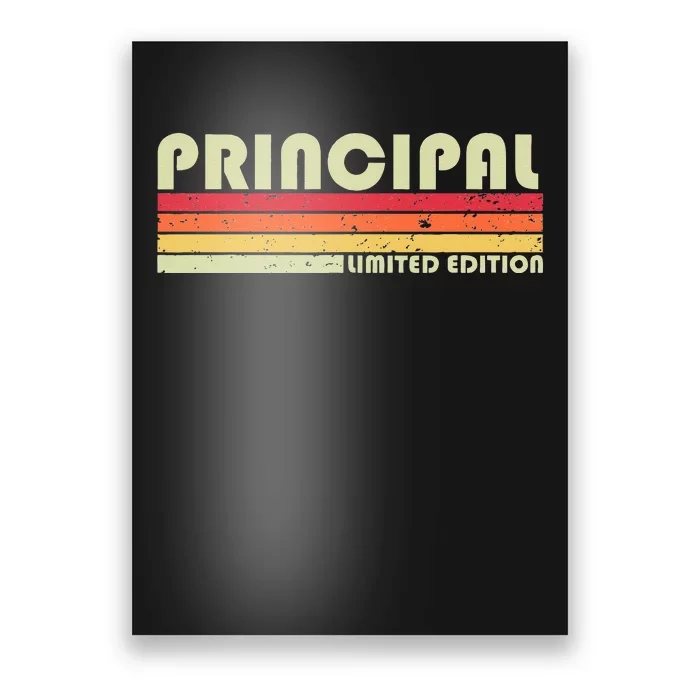 PRINCIPAL Funny Job Title Profession Birthday Worker Idea Poster