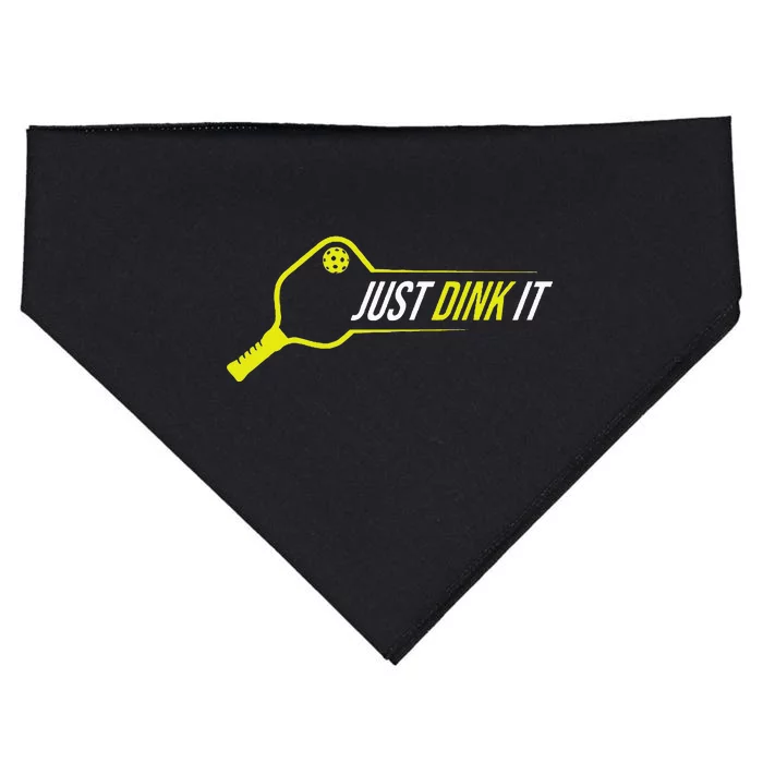 Pickleball  Funny Just Dink It Pickleball USA-Made Doggie Bandana