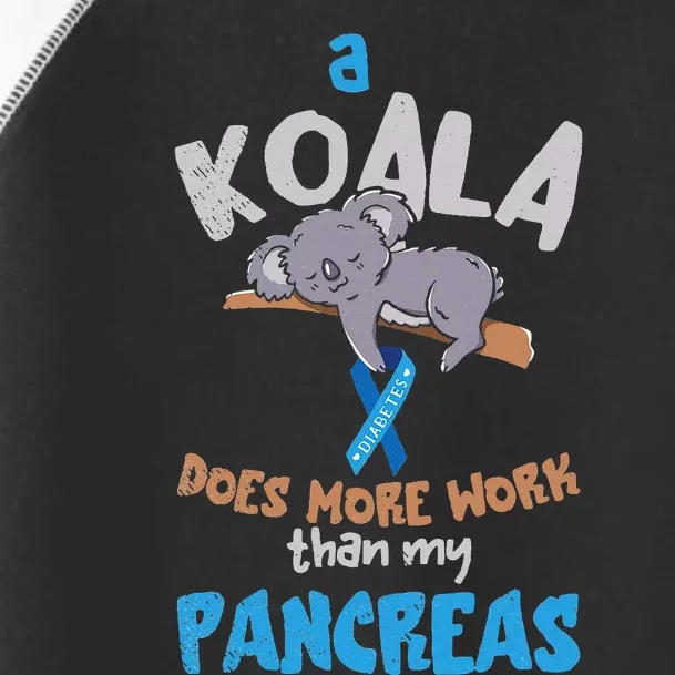 Pancreas Funny Koala Pancreas Diabetes Awareness Diabetic Toddler Fine Jersey T-Shirt