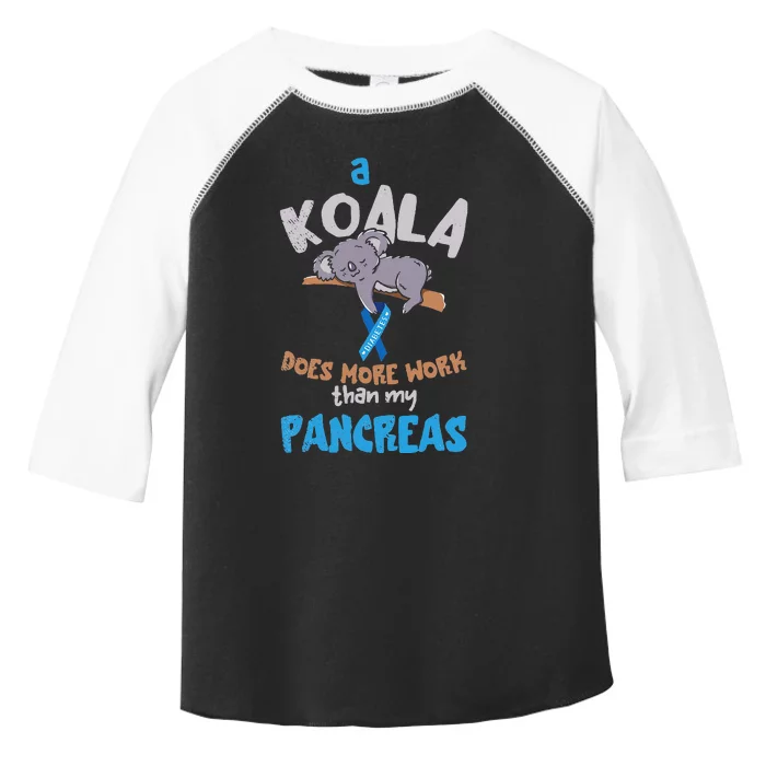 Pancreas Funny Koala Pancreas Diabetes Awareness Diabetic Toddler Fine Jersey T-Shirt