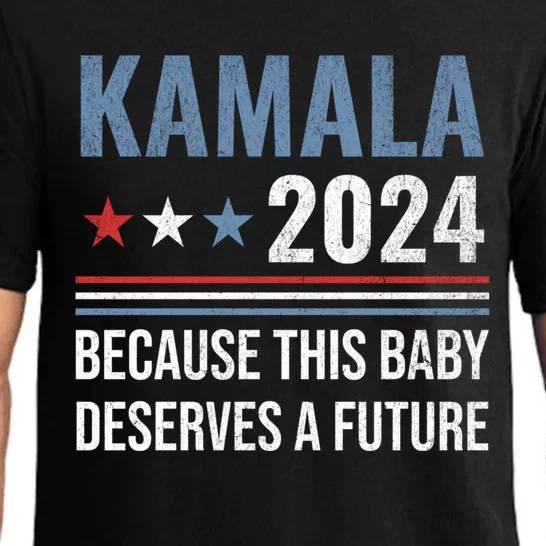 Pregnant For Kamala 2024 Madam President Pregnancy Gift Pajama Set