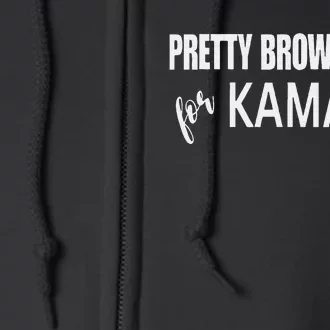 Pretty For Kamala Harris Harris Walz 2024 Full Zip Hoodie