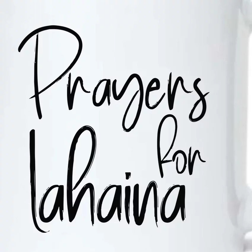 Prayers For Lahaina Praying For Maui Black Color Changing Mug