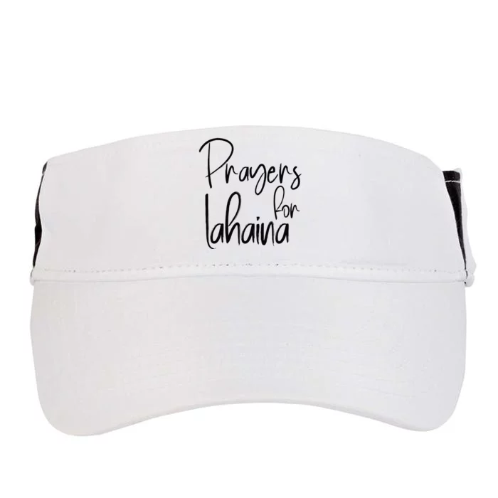 Prayers For Lahaina Praying For Maui Adult Drive Performance Visor