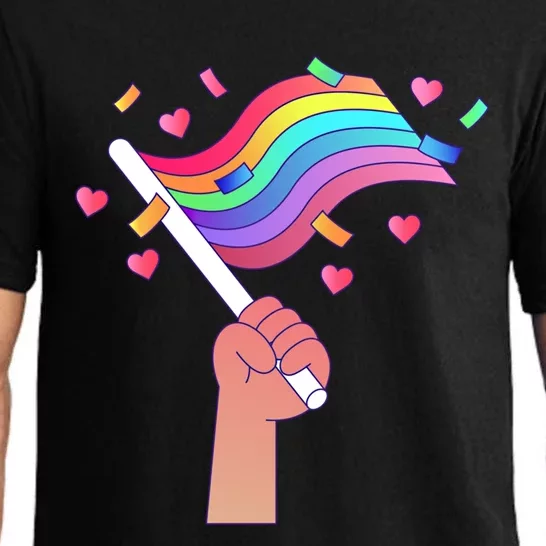 Pride Flag Lgbtq Love Gift Pajama Set