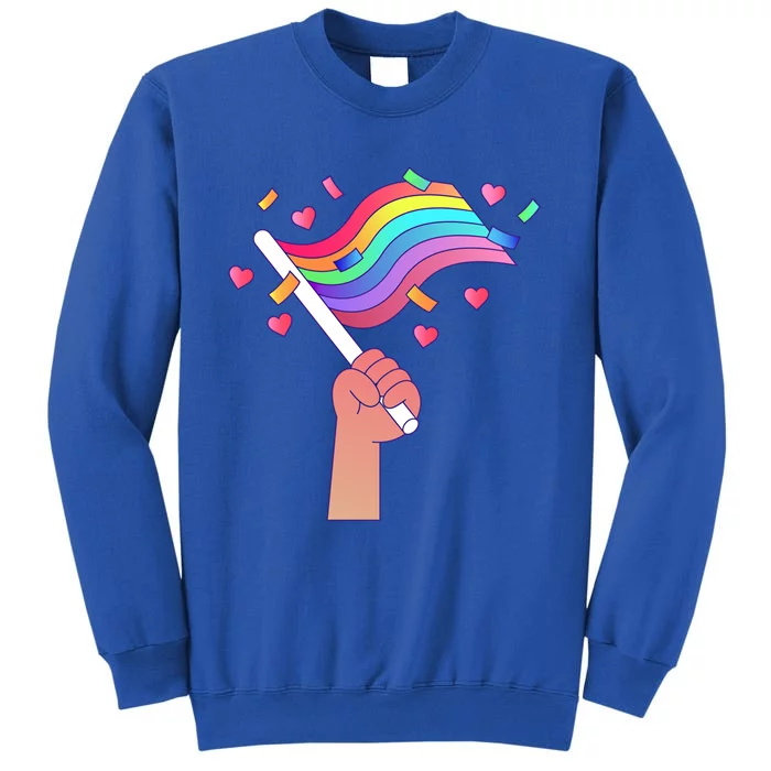 Pride Flag Lgbtq Love Gift Tall Sweatshirt