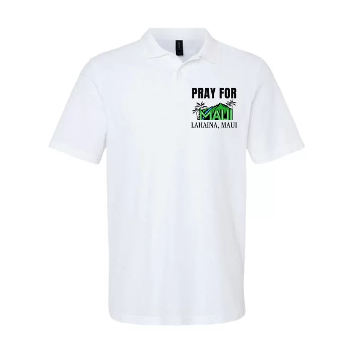 Pray For Lahaina Maui Hawaii Strong Wildfire Support Apparel Softstyle Adult Sport Polo