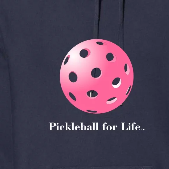 Pickleball For Life Pink Premium Hoodie